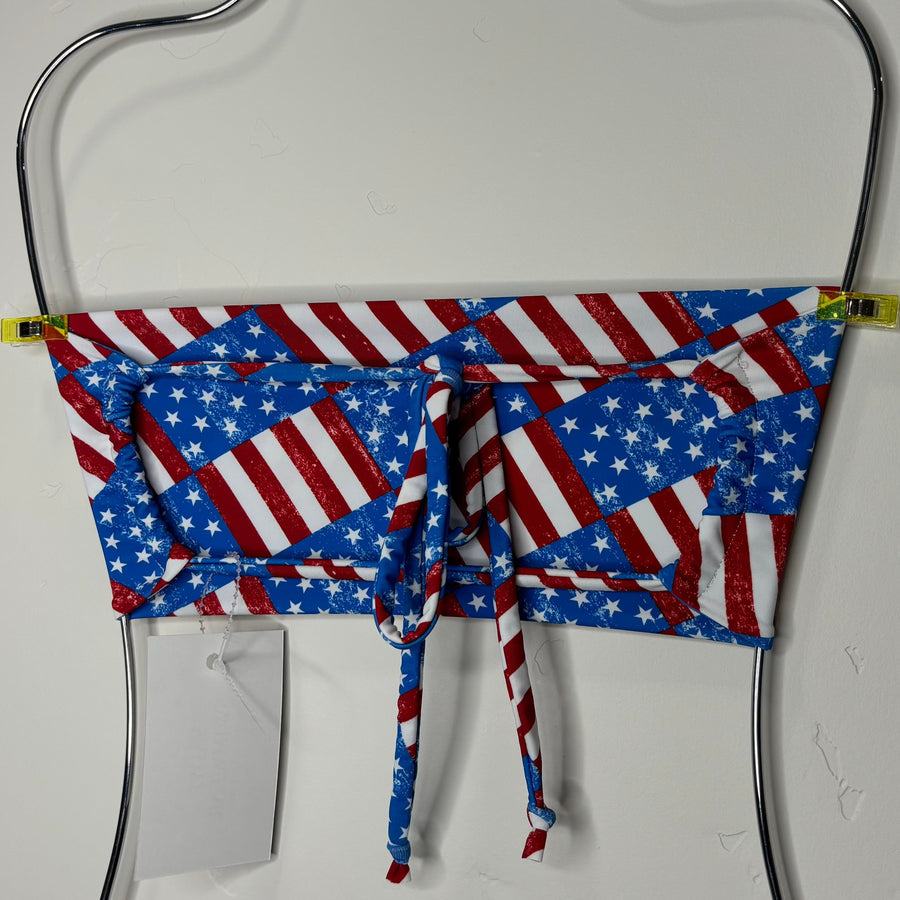 Sadye Top in Flag Print