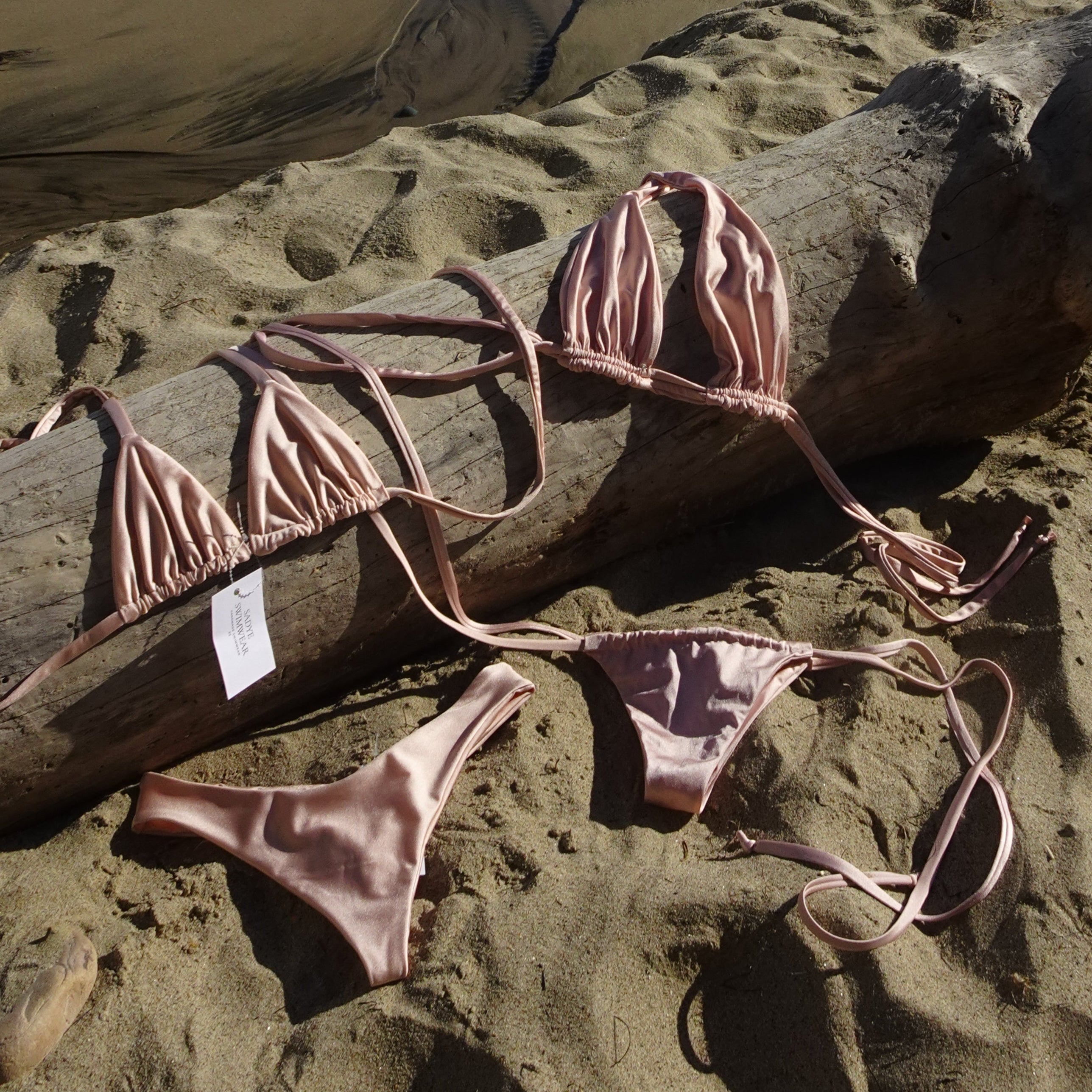 Rose Bottom in Shimmer Baby Pink
