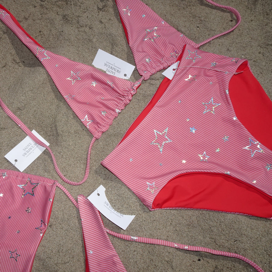 Kai Full Coverage Bottom in Strips with Stars