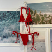 Rose Bottom in Shimmer Red