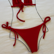 Morgy Bottom in Shimmer Red