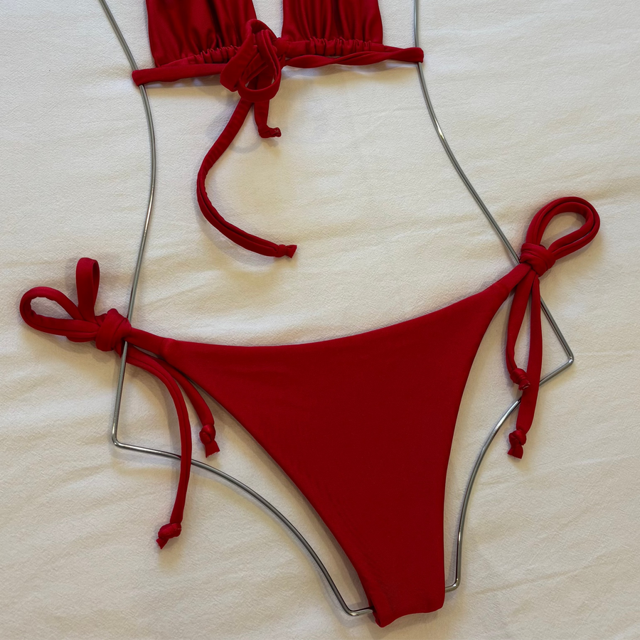 Morgy Bottom in Shimmer Red