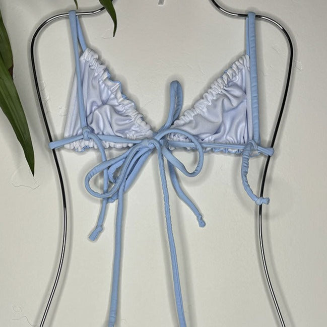 Becky Top in Ice Blue