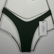 Roxy Thong Bottom in Hunter Green