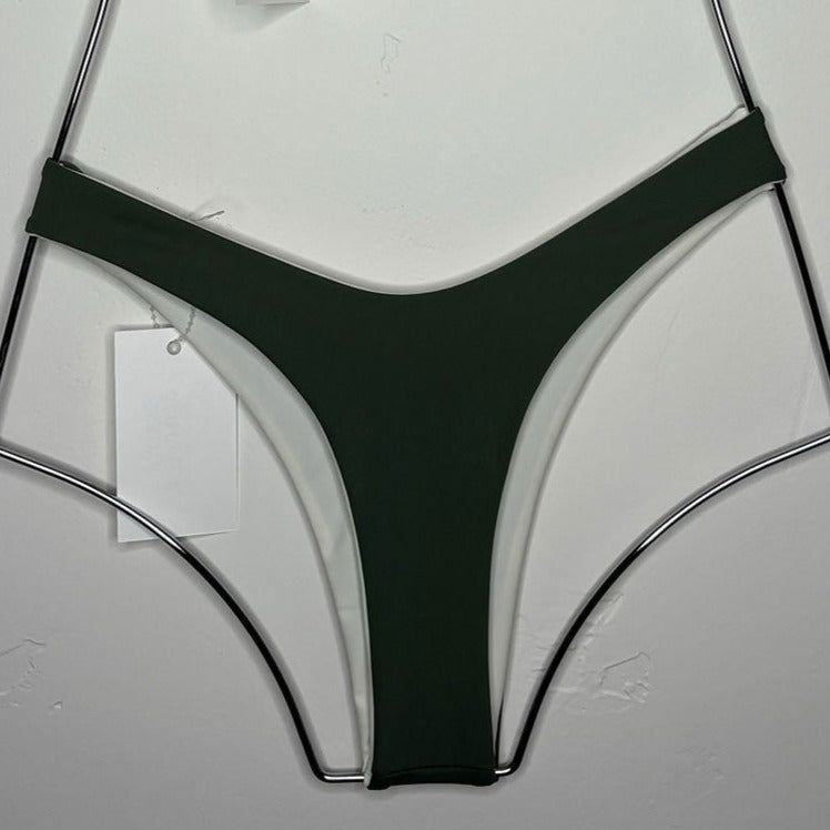 Roxy Thong Bottom in Hunter Green