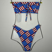 Roxy Cheeky Bottom in Flag Print