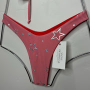 Roxy Thong Bottom in Strips with Stars