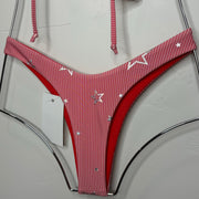 Roxy Thong Bottom in Strips with Stars