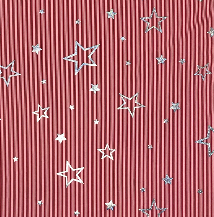 Rose Top in Strips with Stars